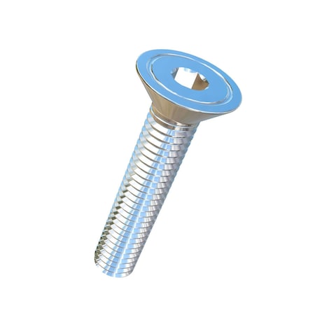 Allied Titanium #10-32 Socket Head Cap Screw, Flat, Plain Titanium, 1 in Length 0003777